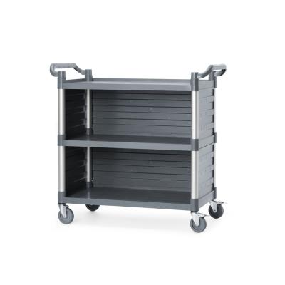 Servírovací vozík se 3 policemi, velký, AmerBox, Včetně bočních policových panelů, 1010x500x(H)960mm | 816271